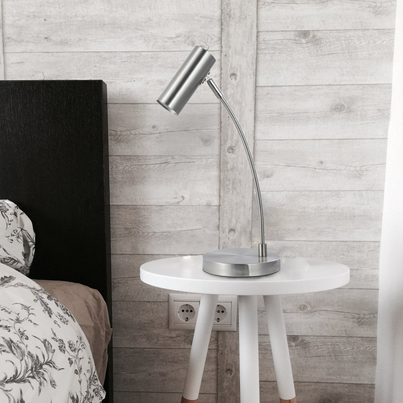 Sarla Table Lamp - Satin Chrome Payday Deals