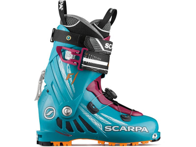 Scarpa Womens F1 Alpine Touring Ski Boots Skiing Snow - Arctic Blue/Purple - US 6.5 Payday Deals