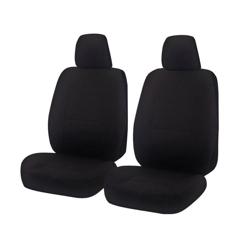 Seat Covers for FORD RANGER PX - PXII SERIES 10/2011 - ON SINGLE / SUPER / DUAL CAB FRONT 2 BUCKETS BLACK CHALLENGER Payday Deals