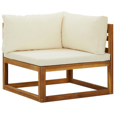 Sectional Corner Sofas 2 pcs with Cushions Cream White Payday Deals