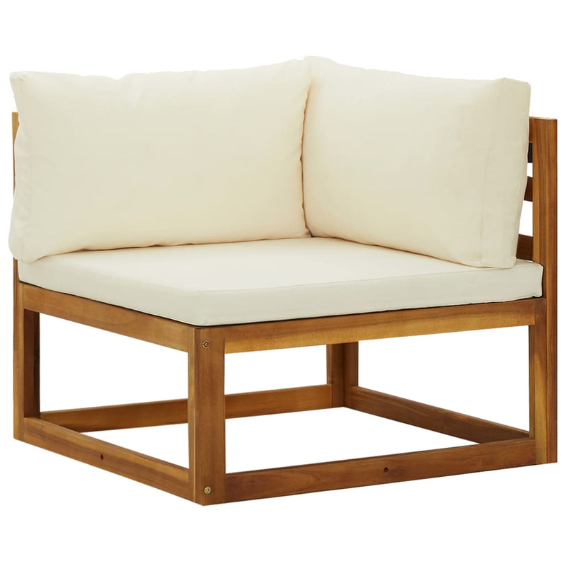 Sectional Corner Sofas 2 pcs with Cushions Cream White Payday Deals