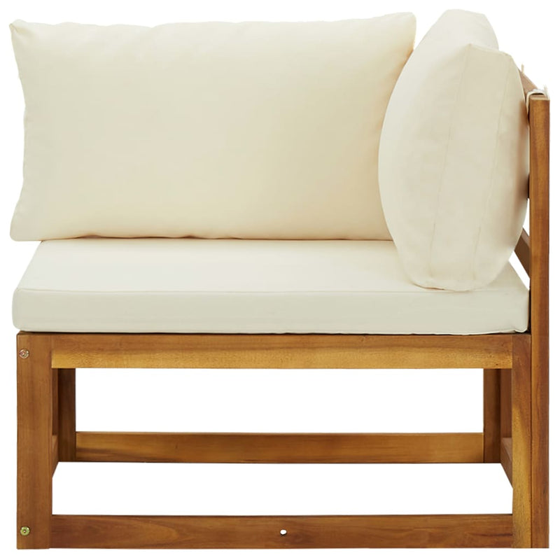Sectional Corner Sofas 2 pcs with Cushions Cream White Payday Deals
