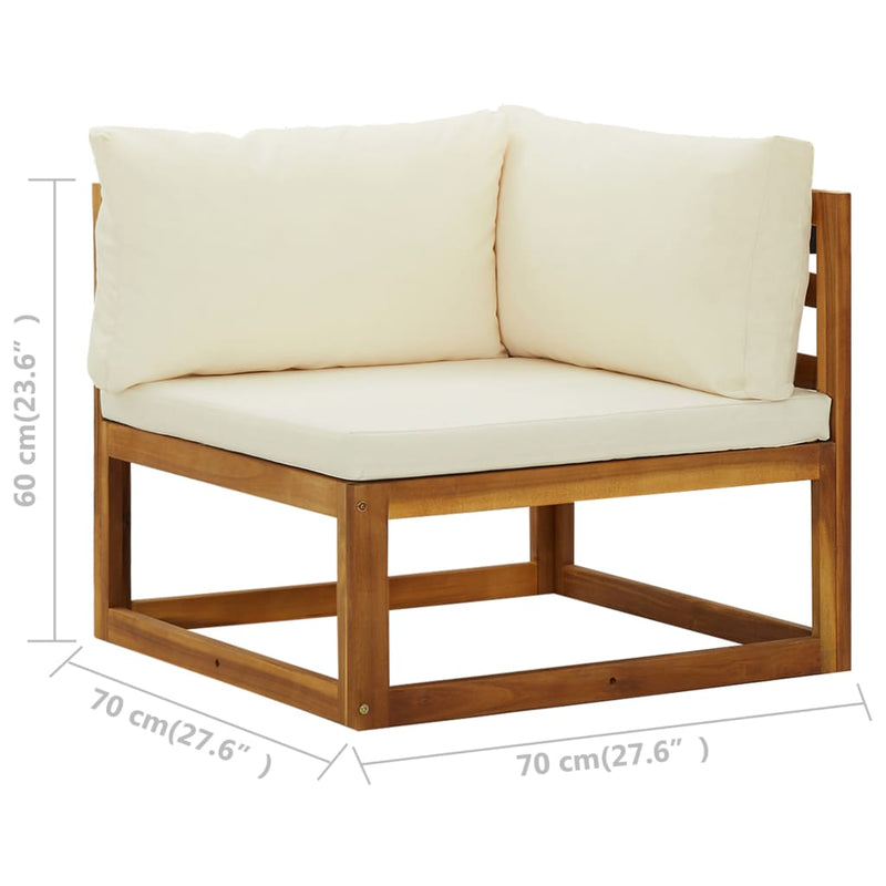 Sectional Corner Sofas 2 pcs with Cushions Cream White Payday Deals