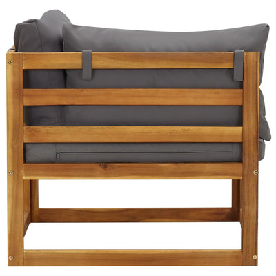 Sectional Corner Sofas 2 pcs with Cushions Dark Grey Payday Deals