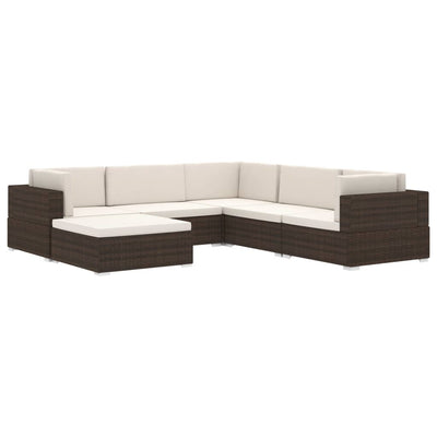 Sectional Footrest 1 pc with Cushion Poly Rattan Black Payday Deals
