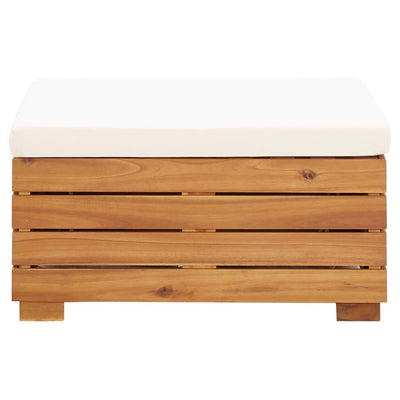 Sectional Footrest 1 pc with Cushion Solid Acacia Wood Payday Deals