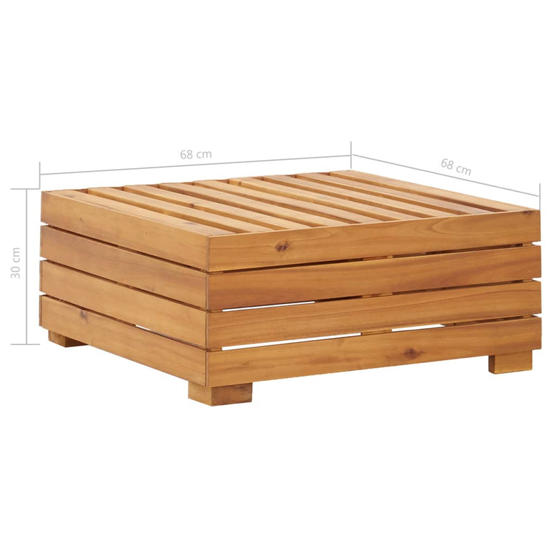 Sectional Footrest 1 pc with Cushion Solid Acacia Wood Payday Deals
