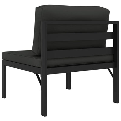 Sectional Middle Sofa with Cushions Aluminium Anthracite Payday Deals