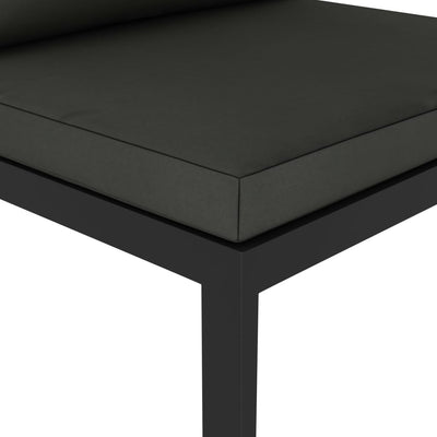 Sectional Middle Sofa with Cushions Aluminium Anthracite Payday Deals