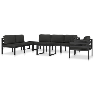 Sectional Middle Sofa with Cushions Aluminium Anthracite Payday Deals