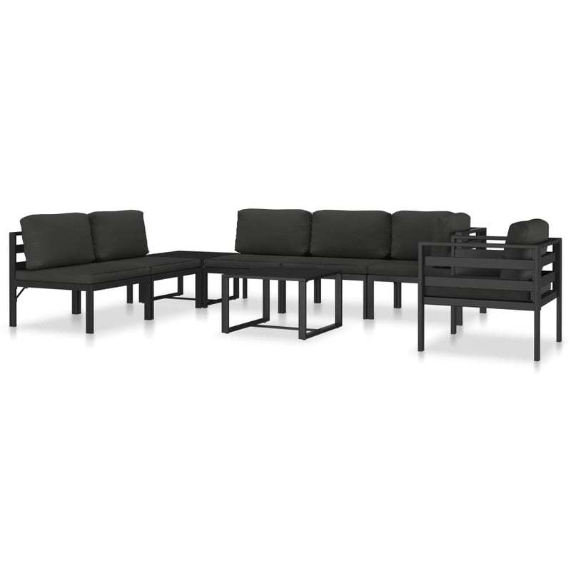 Sectional Middle Sofa with Cushions Aluminium Anthracite Payday Deals