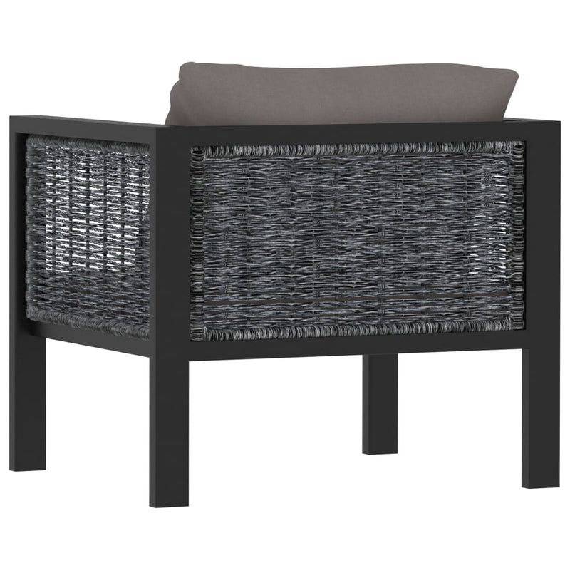 Sectional Sofa with Cushion Poly Rattan Anthracite Payday Deals
