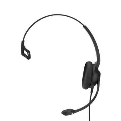 Sennheiser SC230 Wide Band Monaural headset with Noise Cancelling mic - high impedance for standard phones, Easy D - Requires Easy Disconnect Cable