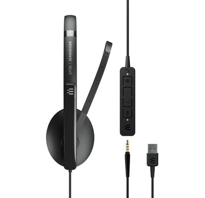 SENNHEISER | Sennheiser ADAPT 135T USB II On-ear, single-sided USB-A headset with 3.5 mm jack and detachable USB cable with in-line call control