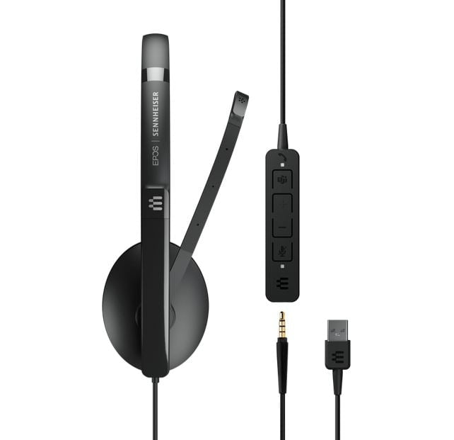 SENNHEISER | Sennheiser ADAPT 135T USB II On-ear, single-sided USB-A headset with 3.5 mm jack and detachable USB cable with in-line call control Payday Deals