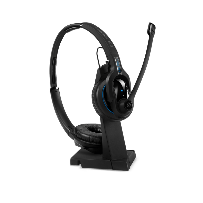 SENNHEISER | Sennheiser IMPACT MB Pro2 UC ML Bluetooth 4.0 Headset with Desk USB Stand, Binaural, Noise Cancelling Mic, Upto 15 Hours Talk, Teams Certified Payday Deals