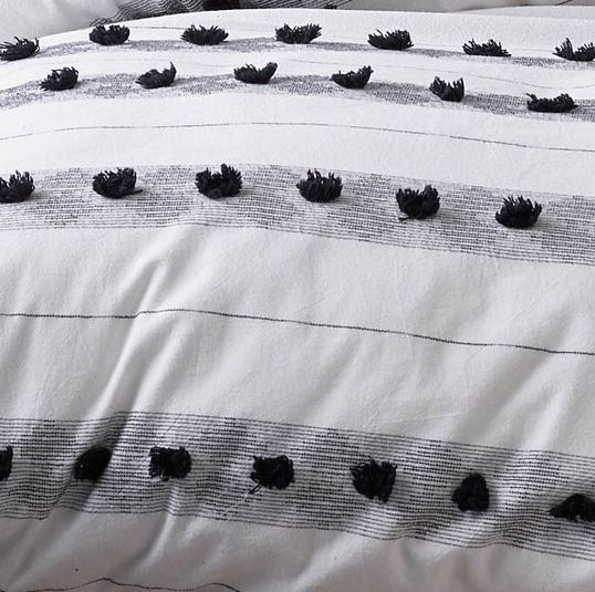 Serapian Black White Quilt Cover by Vintage Design Homeware King Payday Deals