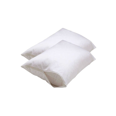 Set of 2 Stain Resistant Pillow Protectors Standard