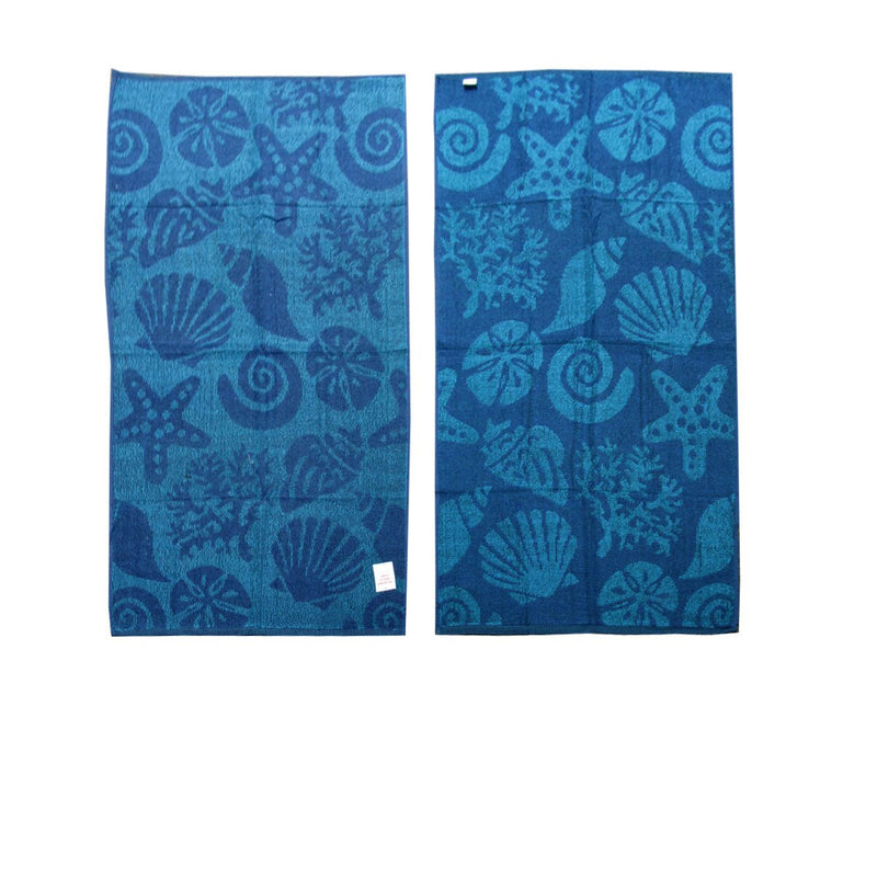 Set of 4 Imperfect Jacquard Terry Beach Towels Star Fish Payday Deals