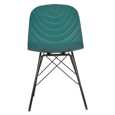 Set of 6 Modern Republica Dining Chair Office Furniture Seat Scandi Dark Green Payday Deals