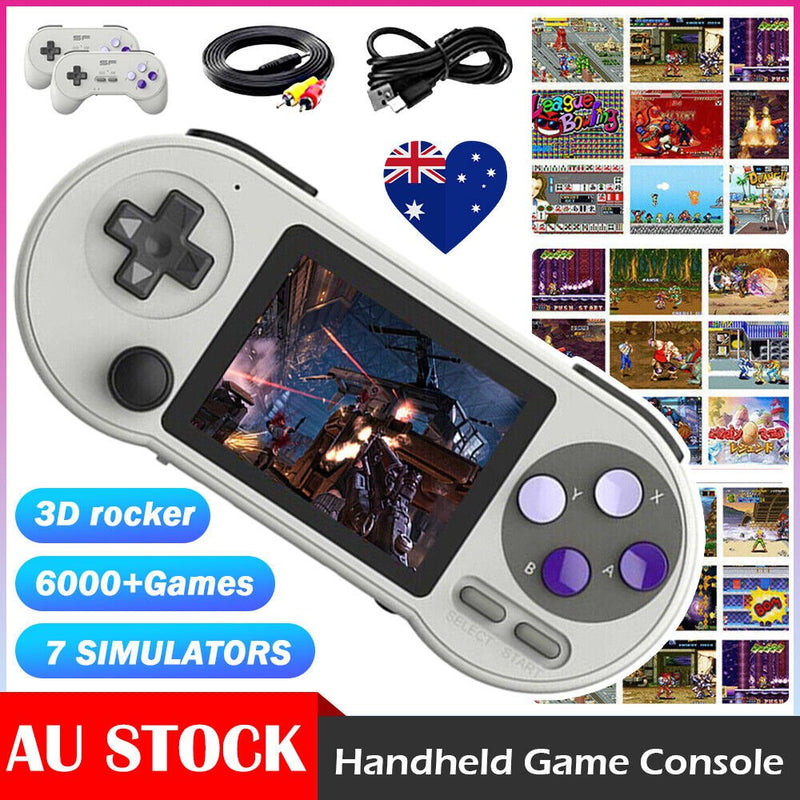 SF2000 3inch IPS Handheld Game Console Built-in 6000 Games Retro Games FC/SFC AU Payday Deals