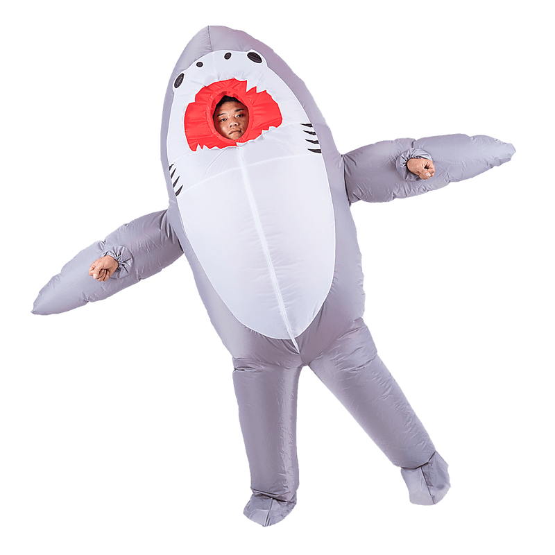 Shark Fancy Dress Fan Inflatable Costume  Suit Payday Deals