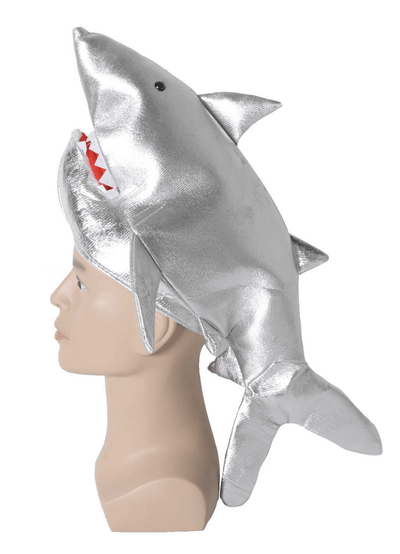 SHARK HAT Costume Accessory Fish Halloween Fancy Dress Up Party Headgear Payday Deals