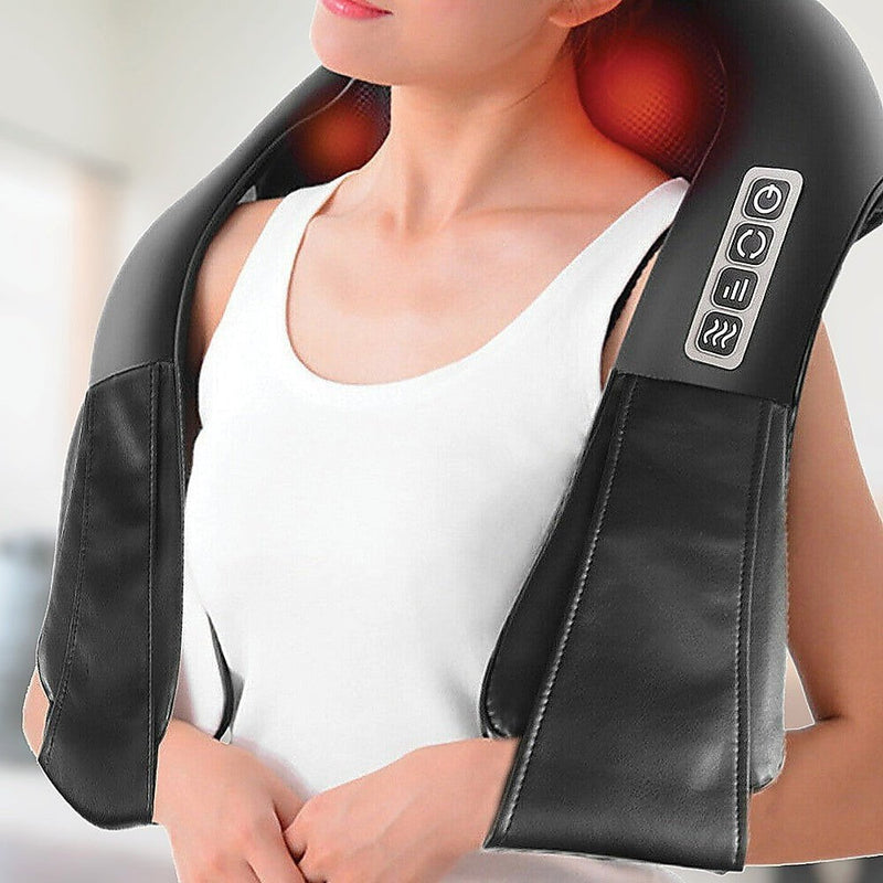 Shiatsu Neck & Back Massager with Heat Deep Kneading Massage Pillow for Shoulder Payday Deals