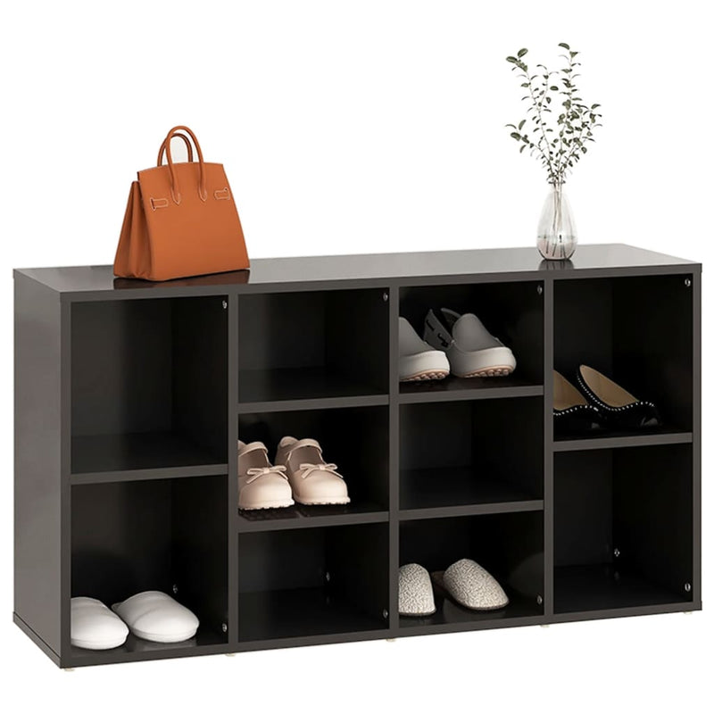 Shoe Bench Grey 103x30x54.5 cm Engineered Wood Payday Deals