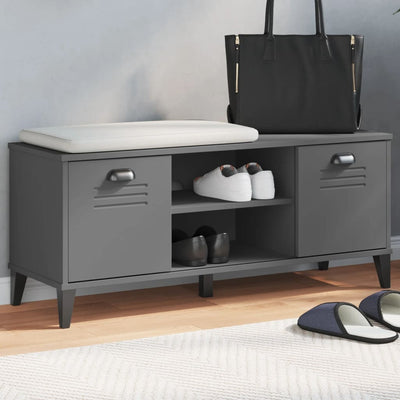 Shoe Bench VIKEN Anthracite Grey 106x35x45 cm Engineered Wood Payday Deals