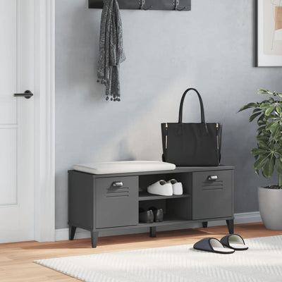 Shoe Bench VIKEN Anthracite Grey 106x35x45 cm Engineered Wood Payday Deals