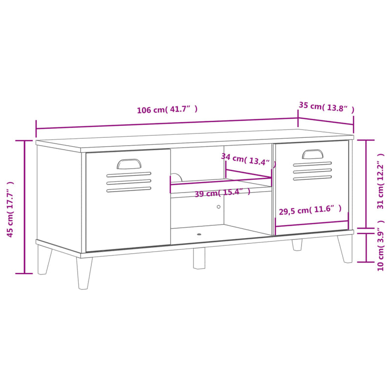Shoe Bench VIKEN Anthracite Grey 106x35x45 cm Engineered Wood Payday Deals