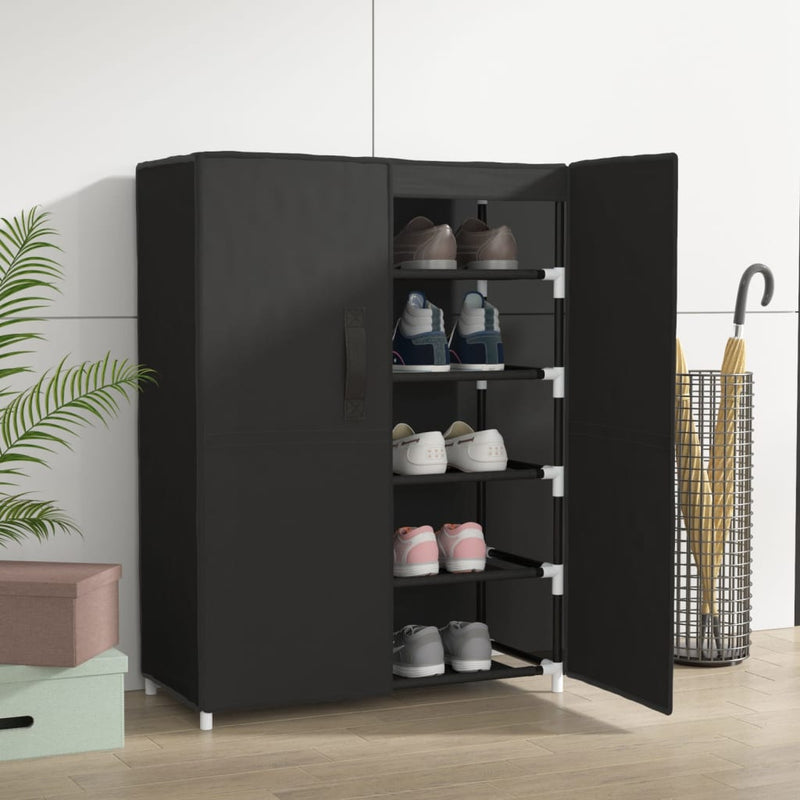 Shoe Cabinet Black 60x28x90 cm Fabric Payday Deals