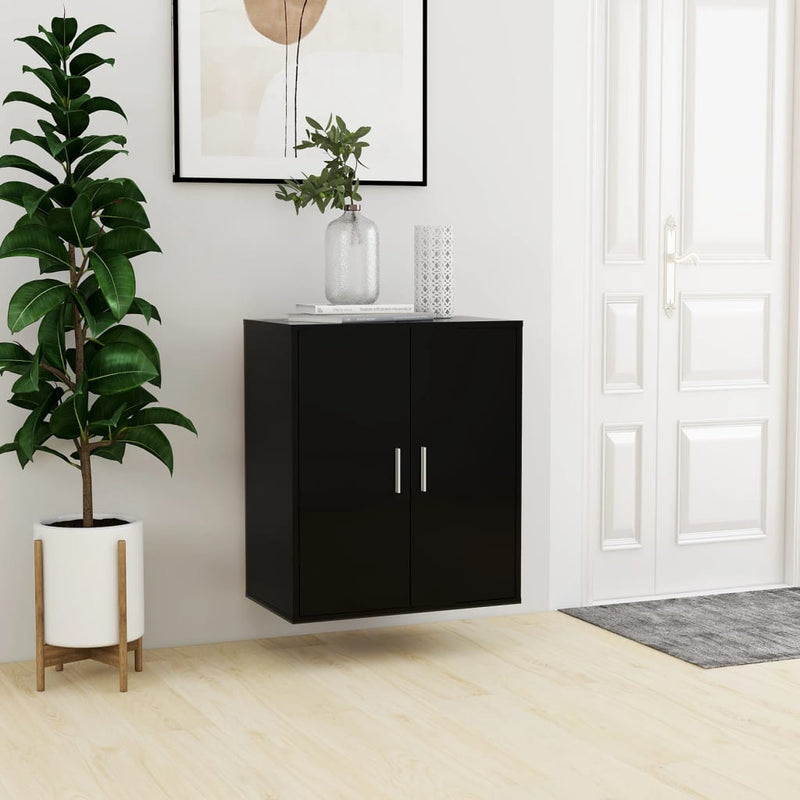 Shoe Cabinet Black 60x35x70 cm Engineered Wood Payday Deals