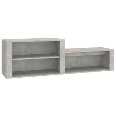 Shoe Cabinet Concrete Grey 150x35x45 cm Engineered Wood Payday Deals