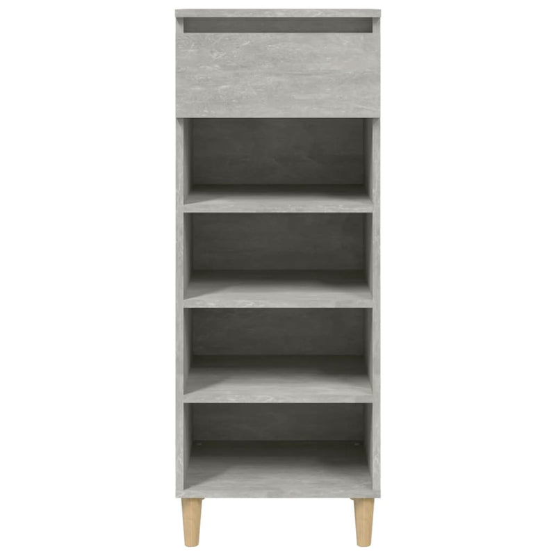 Shoe Cabinet Concrete Grey 40x36x105 cm Engineered Wood Payday Deals