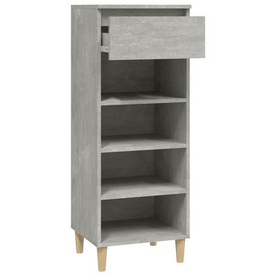 Shoe Cabinet Concrete Grey 40x36x105 cm Engineered Wood Payday Deals