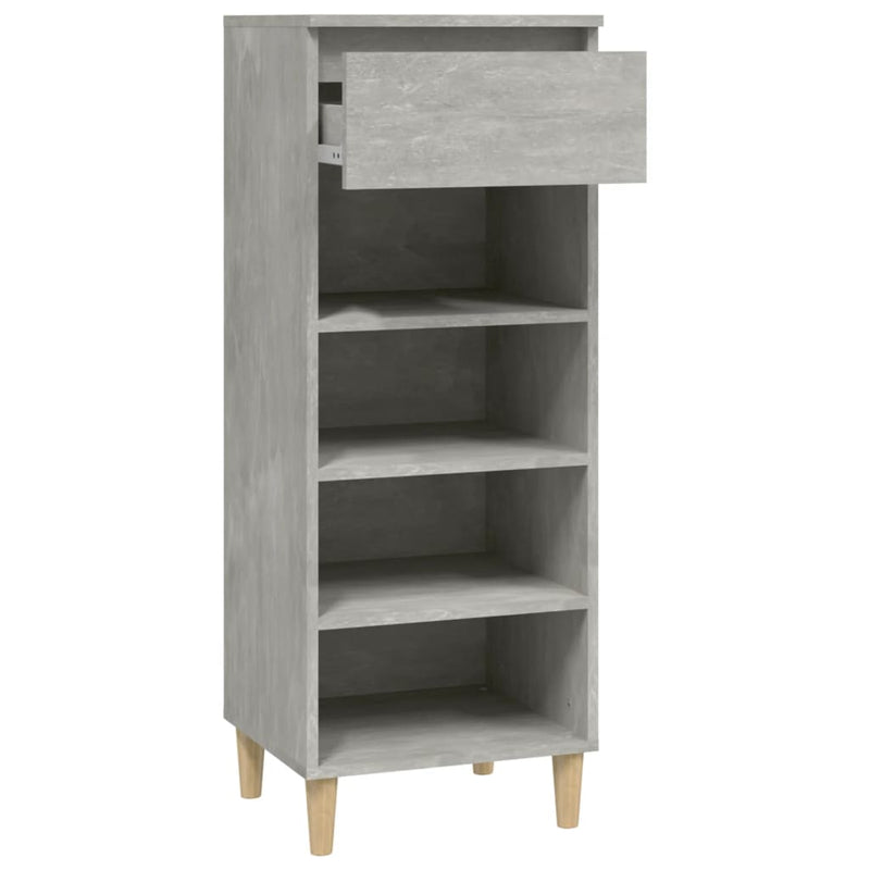 Shoe Cabinet Concrete Grey 40x36x105 cm Engineered Wood Payday Deals