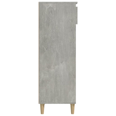 Shoe Cabinet Concrete Grey 40x36x105 cm Engineered Wood Payday Deals