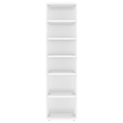 Shoe Cabinet High Gloss White 27.5x27x102 cm Engineered Wood Payday Deals