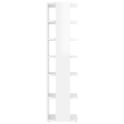 Shoe Cabinet High Gloss White 27.5x27x102 cm Engineered Wood Payday Deals