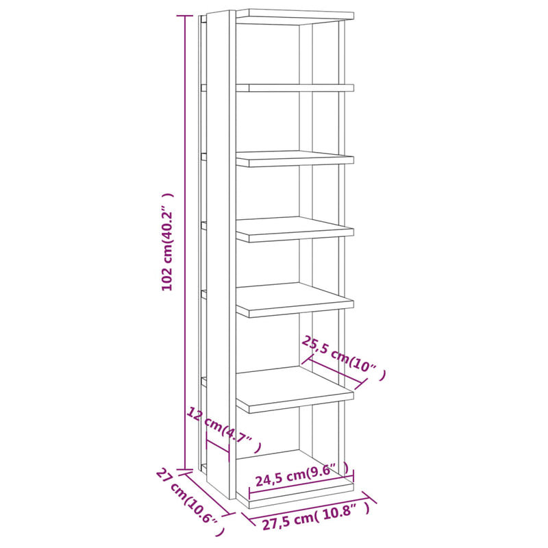Shoe Cabinet High Gloss White 27.5x27x102 cm Engineered Wood Payday Deals