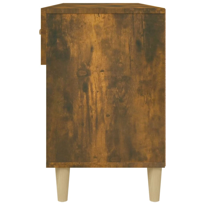 Shoe Cabinet Smoked Oak 102x35x55 cm Engineered Wood Payday Deals