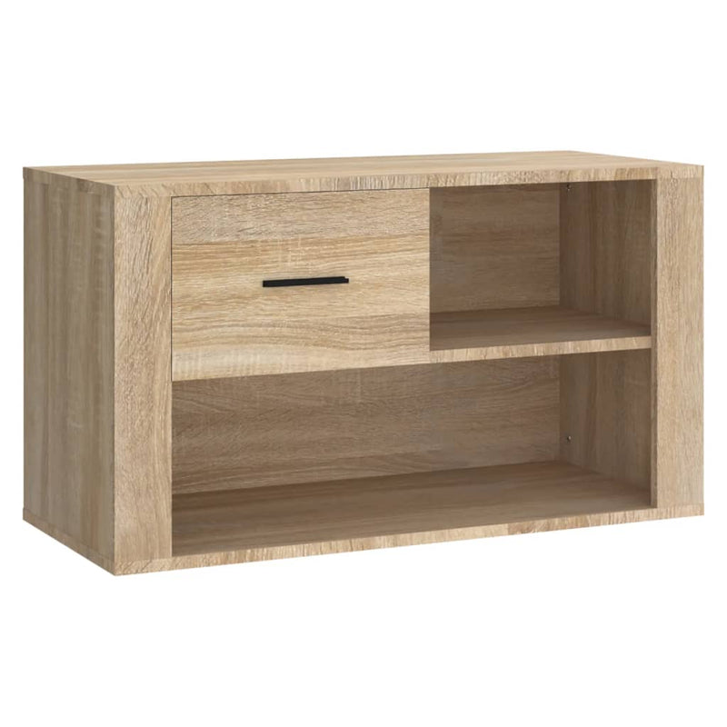 Shoe Cabinet Sonoma Oak 80x35x45 cm Engineered Wood Payday Deals
