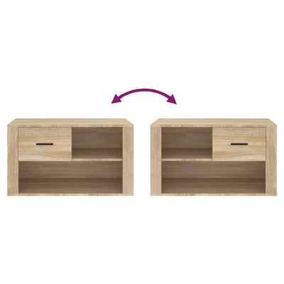 Shoe Cabinet Sonoma Oak 80x35x45 cm Engineered Wood Payday Deals