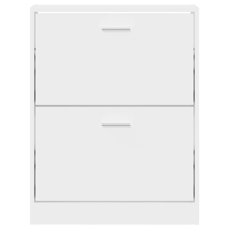Shoe Cabinet White 59x17x81 cm Engineered Wood Payday Deals