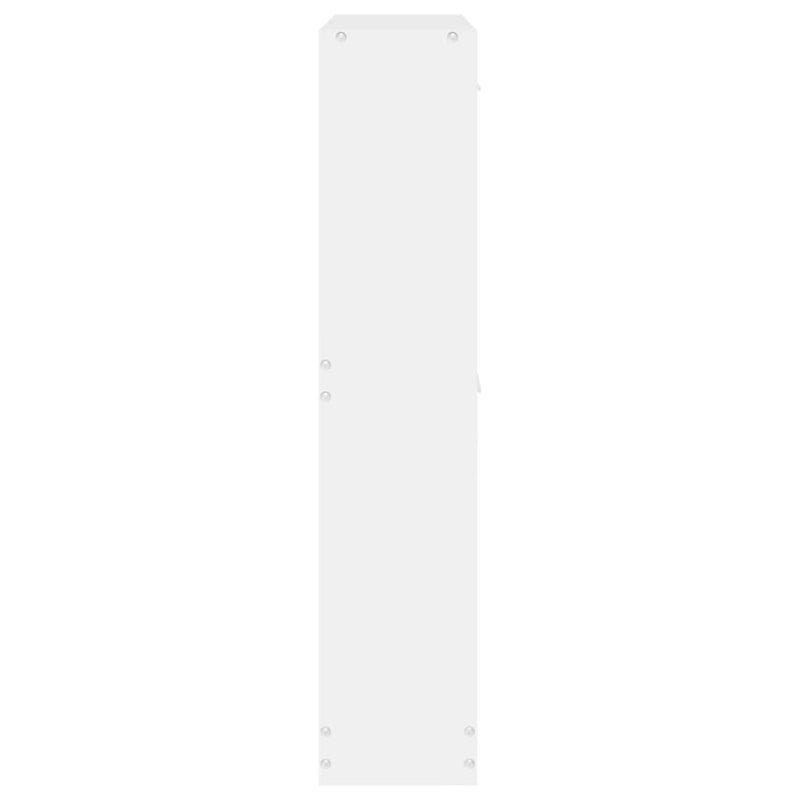 Shoe Cabinet White 59x17x81 cm Engineered Wood Payday Deals