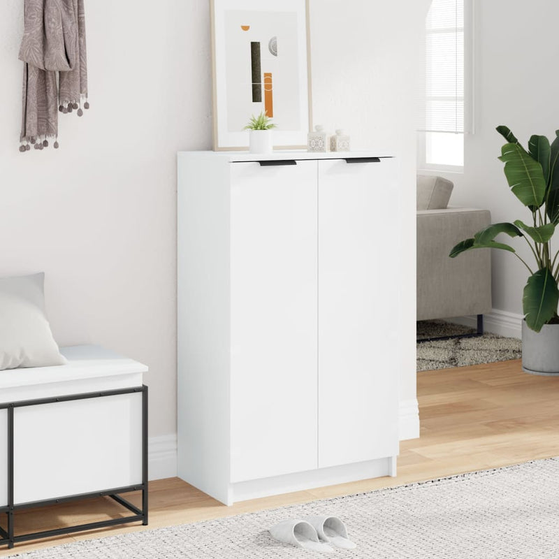 Shoe Cabinet White 59x35x100 cm Engineered Wood Payday Deals