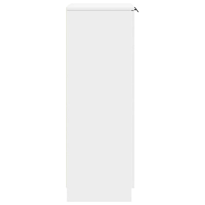 Shoe Cabinet White 59x35x100 cm Engineered Wood Payday Deals