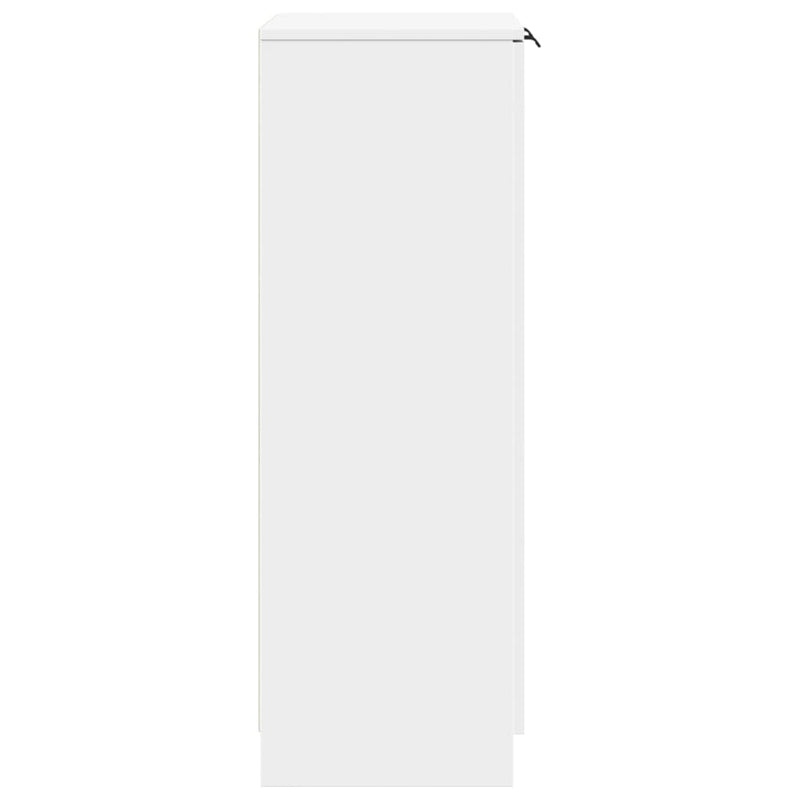 Shoe Cabinet White 59x35x100 cm Engineered Wood Payday Deals